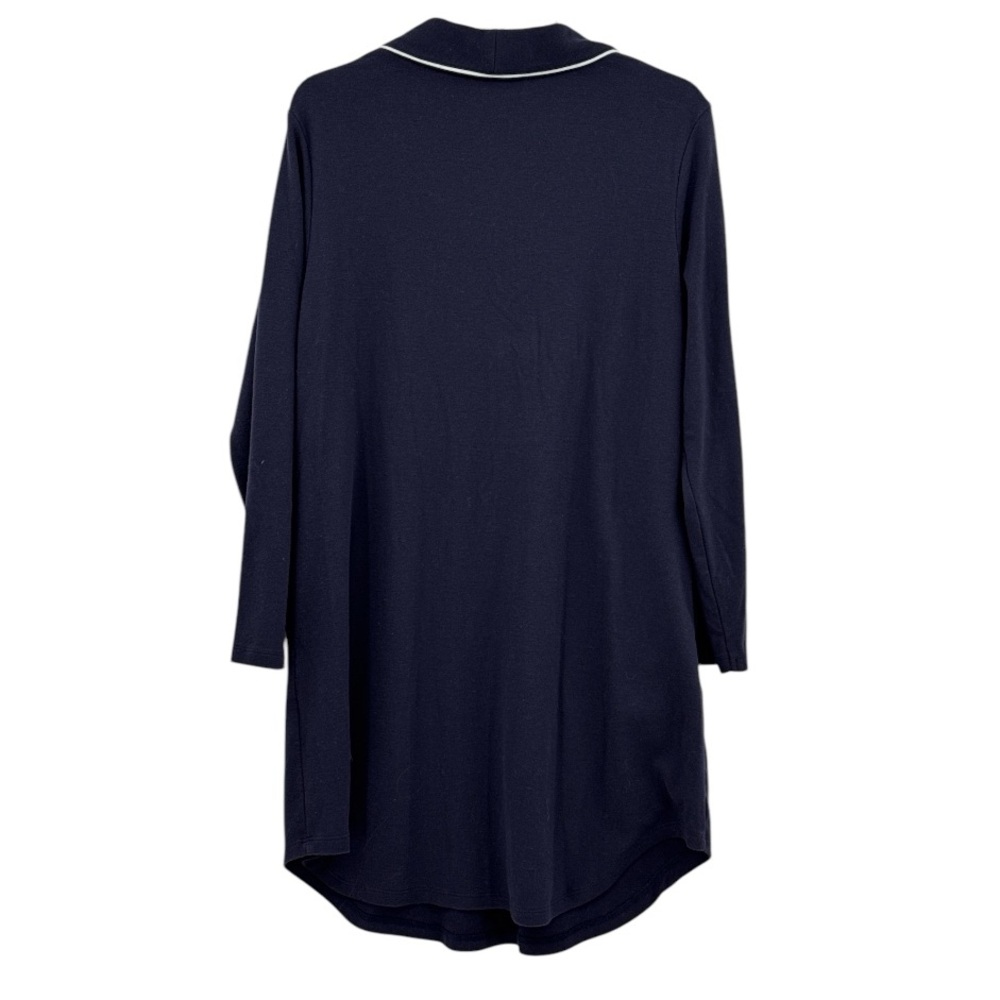 Lauren Ralph Lauren Navy blue Sleep Shirt with Logo and Pockets Sz Large - Picture 2 of 4